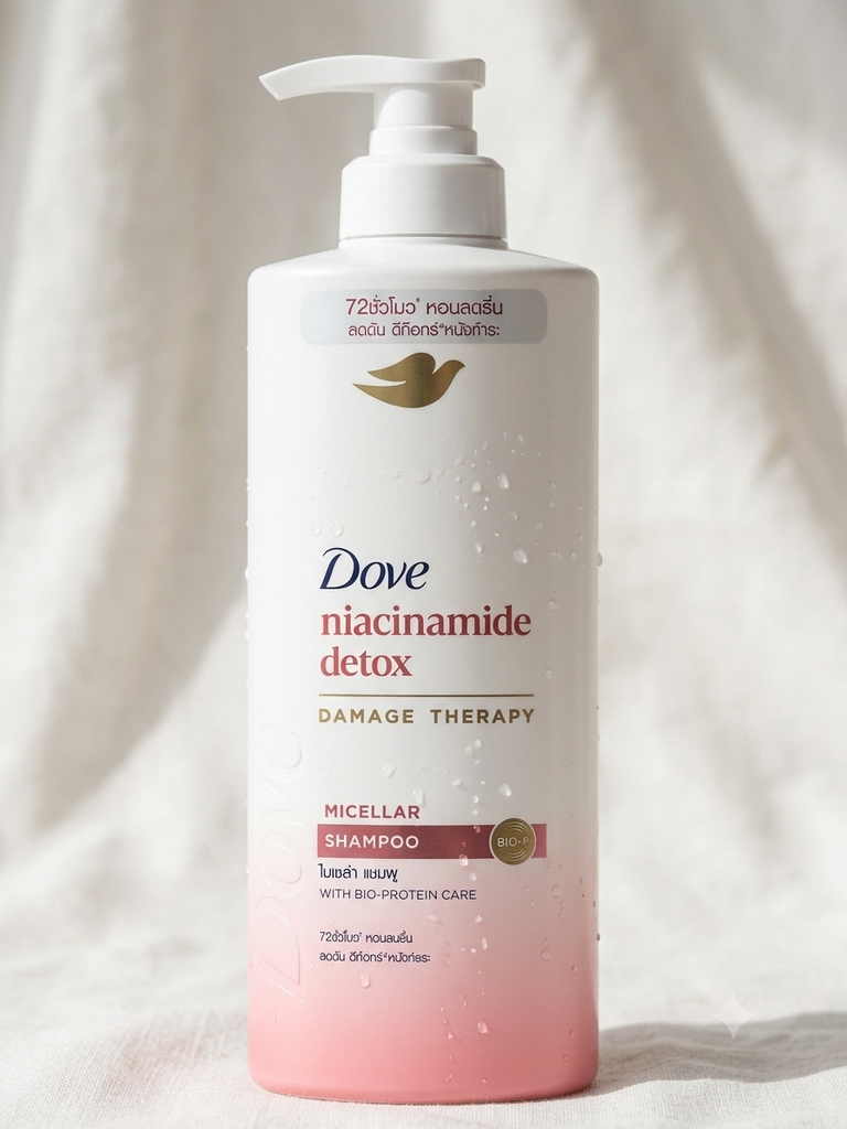 Dove Niacinamide Detox Damage Therapy Micellar Shampoo
